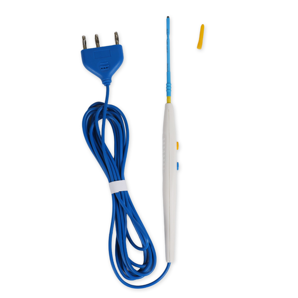 Одноразовый хирургический электрод-карандаш с плоским лезвием из нержавеющей стали 110 мм