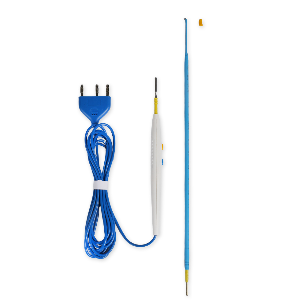 350 мм крючок лезвие антипригарное покрытие нержавеющая сталь ручной переключатель тип одноразовый хирургический электрод карандаш