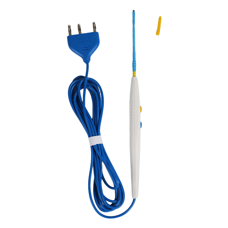 Одноразовый хирургический электрод-карандаш с плоским лезвием из нержавеющей стали 110 мм