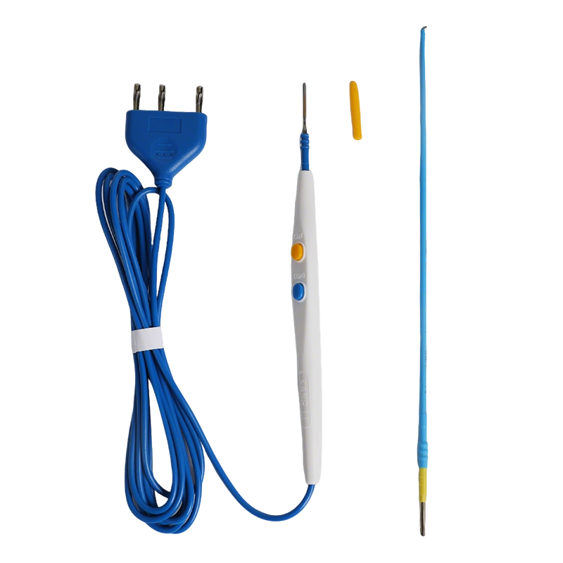 350 мм крючок лезвие антипригарное покрытие нержавеющая сталь ручной переключатель тип одноразовый хирургический электрод карандаш